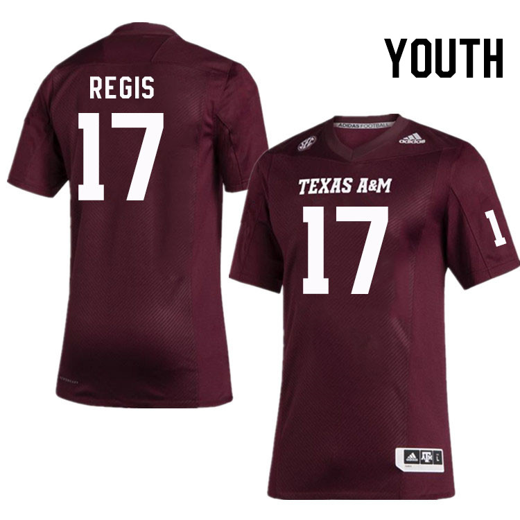 Youth #17 Albert Regis Texas A&M Aggies College Football Jerseys Stitched Sale-Maroon